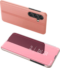 Заредете изображение във визуализатора на галерията – Hard Flip Case for Samsung Galaxy A25 Clear View Case - Pink
