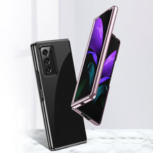 Заредете изображение във визуализатора на галерията – Plating Case hard case Electroplating frame Cover for Samsung Galaxy Z Fold 2 5G pink
