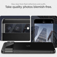 Заредете изображение във визуализатора на галерията – Spigen Glas.tR EZ Fit Optik Camera Protector for Google Pixel 8 - black 2 pcs.
