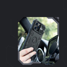 Заредете изображение във визуализатора на галерията – Nillkin CamShield Armor Pro Magnetic Case for iPhone 14 Pro Max Magnetic MagSafe Cover with Camera Cover blue
