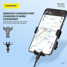 Заредете изображение във визуализатора на галерията – Foneng Car holder CP100 gravity to air vent black
