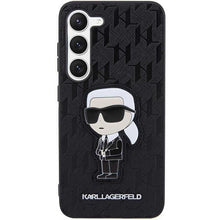 Заредете изображение във визуализатора на галерията – Karl Lagerfeld KLHCS23SSAKLHKPK S23 S911 hardcase black/black Saffiano Monogram Ikonik
