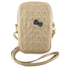 Заредете изображение във визуализатора на галерията – Hello Kitty Quilted Bows Strap bag - gold
