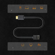 Заредете изображение във визуализатора на галерията – Ugreen HD103 Cable 270 Degree HDMI 2.0 / 4K / 60Hz / 1080p / 30AWG / 3m Black (10122)
