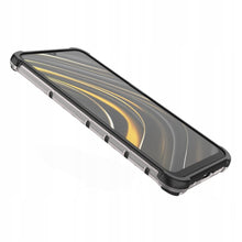 Заредете изображение във визуализатора на галерията – Honeycomb armored case with a gel frame for Xiaomi Poco M3 / Redmi 9T black
