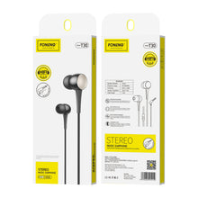 Заредете изображение във визуализатора на галерията – Foneng Earphones T30 with microphone black
