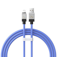 Заредете изображение във визуализатора на галерията – BASEUS cable USB to Apple Lightning 8-pin CoolPlay 2,4A 1m blue CAKW000403
