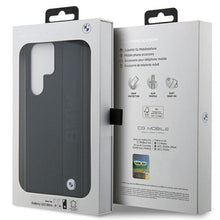 Заредете изображение във визуализатора на галерията – Original faceplate case BMW BMHCS23L22RDPK for SAMSUNG S23 Ultra (Textured and Big Logo Stripe / black)
