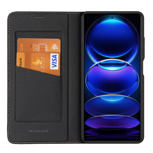 Заредете изображение във визуализатора на галерията – Dux Ducis Skin X2 case for Xiaomi Redmi Note 12 Pro+ flip cover wallet stand black
