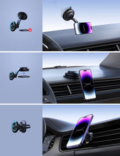 Заредете изображение във визуализатора на галерията – Joyroom magnetic car phone holder for cockpit, dashboard black (JR-ZS366)
