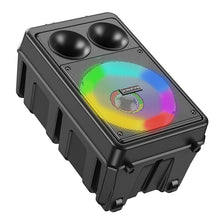 Заредете изображение във визуализатора на галерията – Borofone Portable Bluetooth Speaker BP9 Dancing karaoke with microphone black

