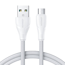 Заредете изображение във визуализатора на галерията – Joyroom USB cable - micro USB 2.4A Surpass Series for fast charging and data transfer 2 m white (S-UM018A11)

