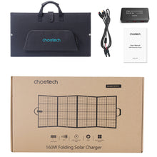 Заредете изображение във визуализатора на галерията – Choetech foldable solar charger 160W black (SC010)
