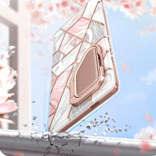 Заредете изображение във визуализатора на галерията – Cosmo Mag Supcase case with MagSafe for Samsung Galaxy S24 Ultra - pink marble
