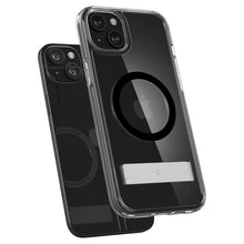 Заредете изображение във визуализатора на галерията – Spigen Ultra Hybrid S MagSafe case with stand for iPhone 15 - black
