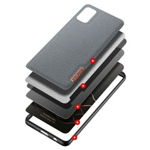 Заредете изображение във визуализатора на галерията – Dux Ducis Fino case covered with nylon material for Samsung Galaxy A41 gray
