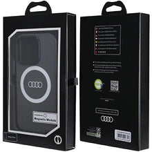 Заредете изображение във визуализатора на галерията – Audi IML Big Logo MagSafe case for iPhone 15 Pro - black
