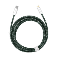 Заредете изображение във визуализатора на галерията – Baseus Dynamic 2 Series Fast Charging Cable USB-C - Lightning 20W 480Mbps 2m green
