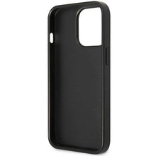 Заредете изображение във визуализатора на галерията – Guess GUHCP13LP4TPK iPhone 13 Pro / 13 6.1" black/black hardcase 4G Triangle Logo Cardslot
