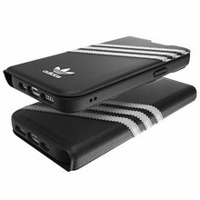 Заредете изображение във визуализатора на галерията – Adidas OR Booklet Case PU iPhone 14 6.1" black/black white 50195
