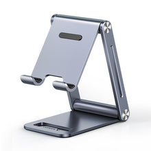 Заредете изображение във визуализатора на галерията – Ugreen metal aluminum folding phone holder tablet gray (LP263 80708)
