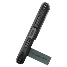 Заредете изображение във визуализатора на галерията – Spigen Tough Armor MagSafe case with stand for iPhone 15 Pro - green
