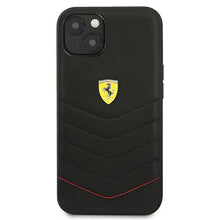 Заредете изображение във визуализатора на галерията – Ferrari FEHCP13MRQUK iPhone 13 6,1" czarny/black hardcase Off Track Quilted

