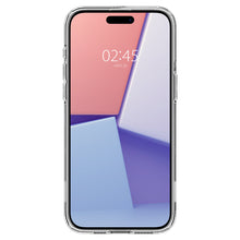 Заредете изображение във визуализатора на галерията – Spigen Ultra Hybrid S MagSafe case with stand for iPhone 15 Pro - transparent
