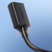 Заредете изображение във визуализатора на галерията – Ugreen USB-A (male) - USB-A (female) adapter extension cable USB 3.0 5Gb/s 0.5m black (US129)
