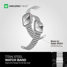 Заредете изображение във визуализатора на галерията – Amazing Thing Band Titan Steel Band TSE49GY for Apple Watch 49/45 silver
