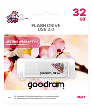 Заредете изображение във визуализатора на галерията – GOODRAM UME2 Pendrive - 32GB USB 2.0 Spring WHITE
