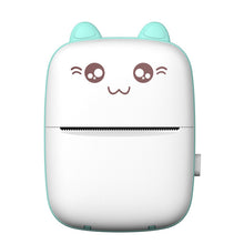 Заредете изображение във визуализатора на галерията – Mini bluetooth thermal printer for photos, notes white-blue
