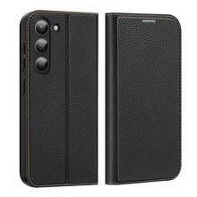 Заредете изображение във визуализатора на галерията – Dux Ducis Skin X2 case Samsung Galaxy S23 flip case wallet stand black
