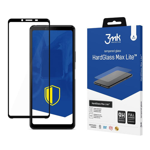 Sony Xperia 10 II Black - 3mk HardGlass Max Lite™ - TopMag