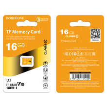 Заредете изображение във визуализатора на галерията – Borofone Memory card MicroSD 16GB SDHC Class10 85MB/s
