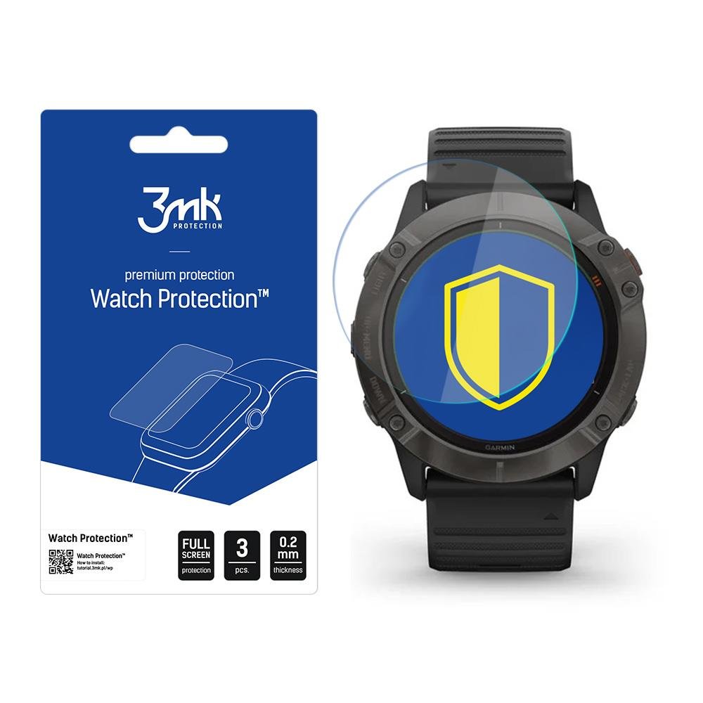 Garmin Fenix 6X Pro - 3mk Watch Protection™ v. FlexibleGlass Lite - TopMag