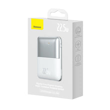 Заредете изображение във визуализатора на галерията – Baseus Baseus Pro 20000mAh 22.5W white powerbank with USB Type A - USB Type C 3A 0.3m cable (PPBD040302)
