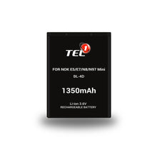 Заредете изображение във визуализатора на галерията – Tel1 Battery for Nokia E5/E7/N8/N97 Mini (BL-4D) 1350mAh Li-ion
