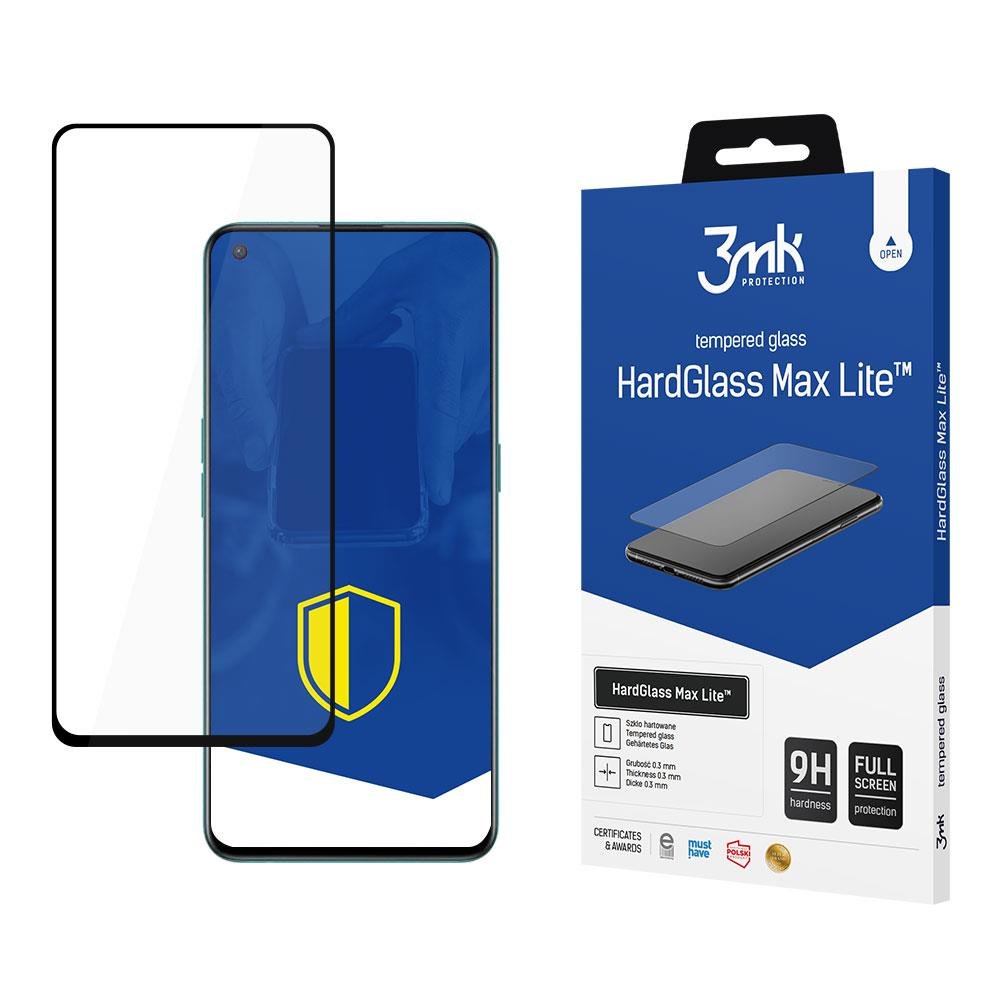 OnePlus Nord CE 5G/Nord 2 5G Black - 3mk HardGlass Max Lite™ - TopMag