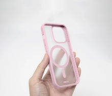 Заредете изображение във визуализатора на галерията – LAUT Huex Protect case with MagSafe for iPhone 14 Plus / 15 Plus - pink
