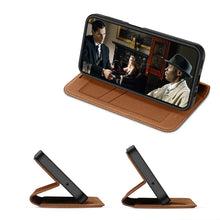 Заредете изображение във визуализатора на галерията – Dux Ducis Skin X2 case Samsung Galaxy A14 5G flip case wallet stand brown
