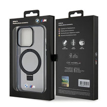 Заредете изображение във визуализатора на галерията – BMW Ring Stand M Collection MagSafe case for iPhone 15 Pro Max - black
