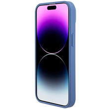 Заредете изображение във визуализатора на галерията – Original Case GUESS hardcase Leather 4G Triangle Strass GUHCP15SP4TDPB for Iphone 15 Blue
