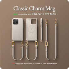 Заредете изображение във визуализатора на галерията – SPIGEN Cyrill Classic Charm MAG case compatbile with MagSafe for IPHONE 15 PRO MAX cream

