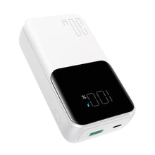 Заредете изображение във визуализатора на галерията – Mini power bank with built-in cables Joyroom JR-PBC06 30W 10000mAh - white
