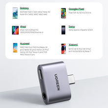 Заредете изображение във визуализатора на галерията – Ugreen CM231 USB-C mini jack 3.5 mm audio adapter - gray
