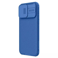 Заредете изображение във визуализатора на галерията – Nillkin CamShield Pro PC+TPU Case for Iphone 15 Pro Max blue
