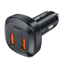 Заредете изображение във визуализатора на галерията – Acefast car charger 66W 2x USB / USB Type C, PPS, Power Delivery, Quick Charge 4.0, AFC, FCP, SCP black (B9) - TopMag
