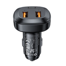 Заредете изображение във визуализатора на галерията – Acefast car charger 66W 2x USB / USB Type C, PPS, Power Delivery, Quick Charge 4.0, AFC, FCP, SCP black (B9) - TopMag
