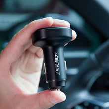 Заредете изображение във визуализатора на галерията – Acefast car charger 66W 2x USB / USB Type C, PPS, Power Delivery, Quick Charge 4.0, AFC, FCP, SCP black (B9) - TopMag
